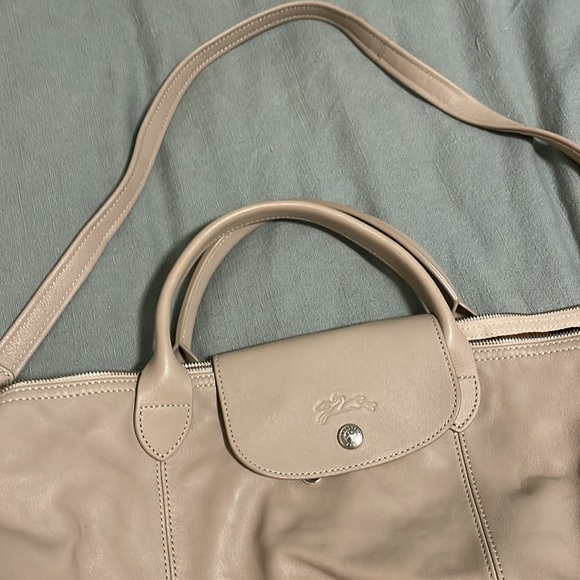 Longchamp Le Pliage Cuir Top Handle Bag CLAY - Picture 9 of 15
